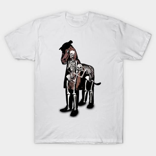 Anatomy of a Fake Horse v.1 T-Shirt by bronzarino